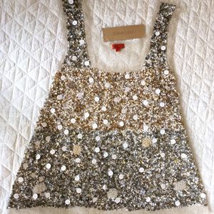 Chan Luu NWT medium sequined top